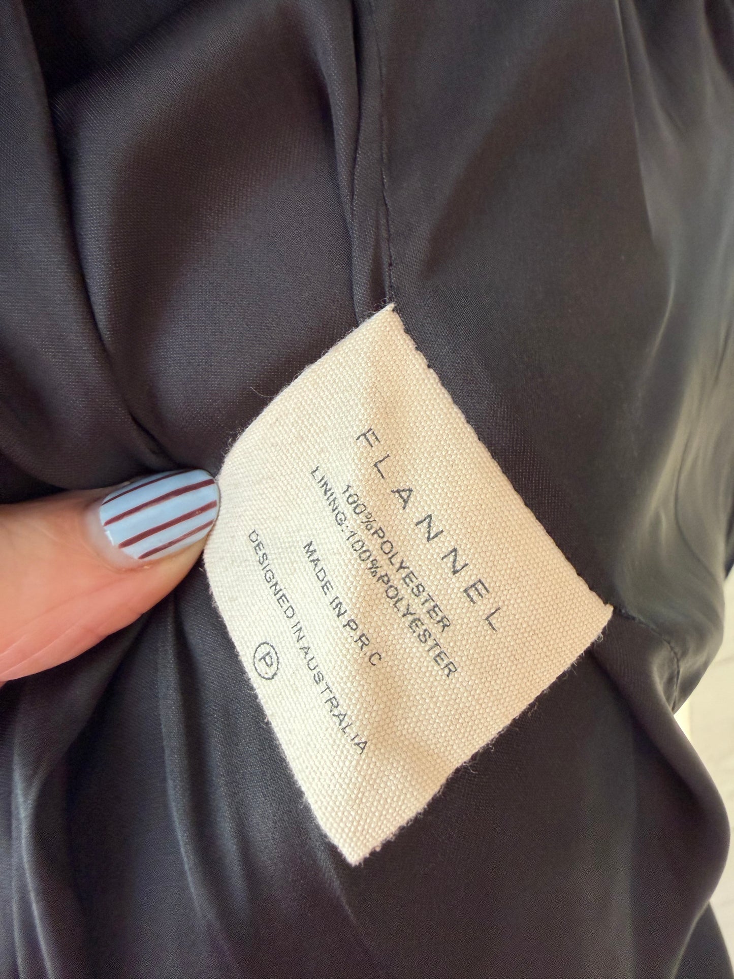 Flannel Quilted Coat ~ small