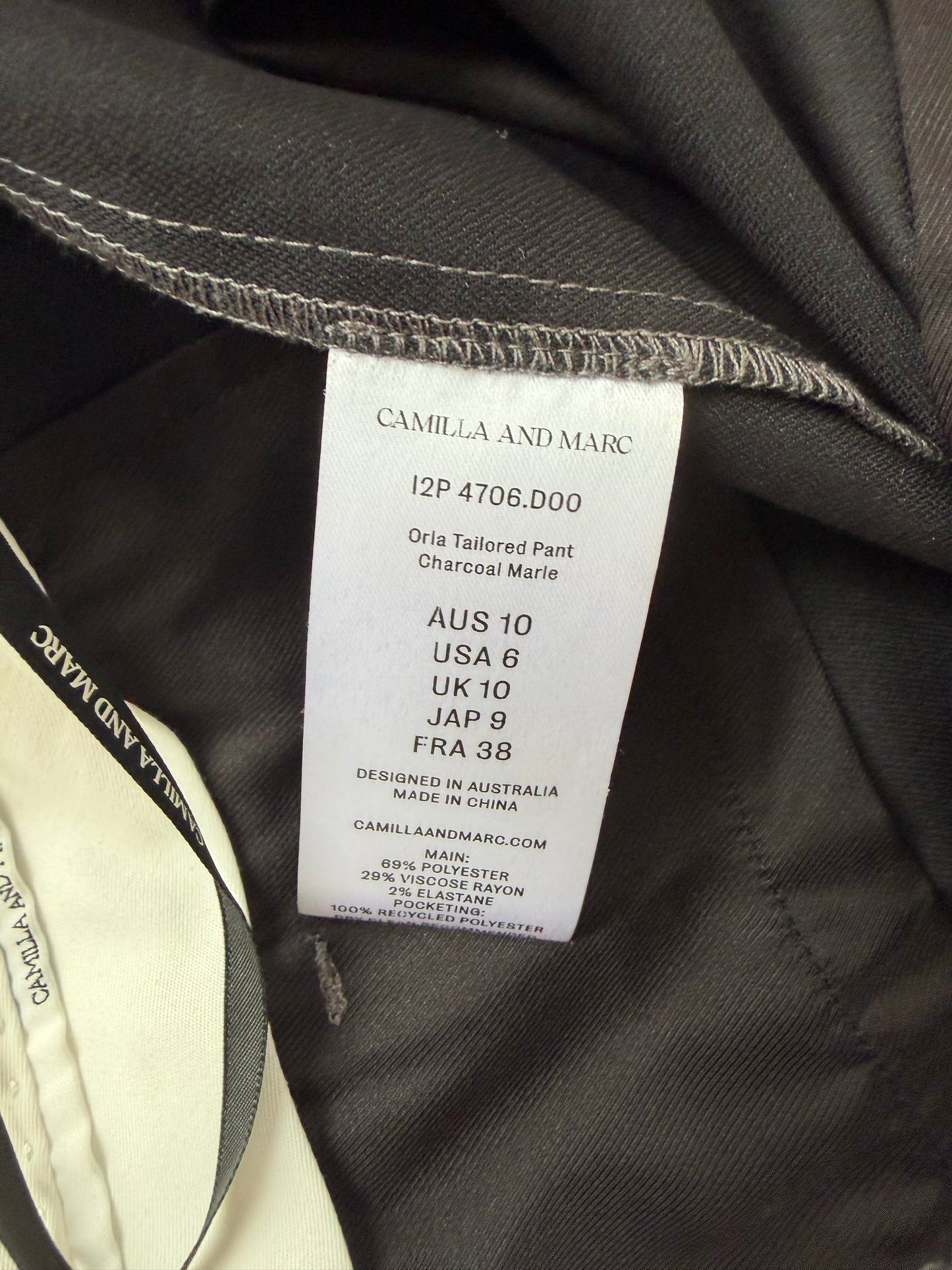 Camilla & Marc 'Orla' Pants ~ size 10