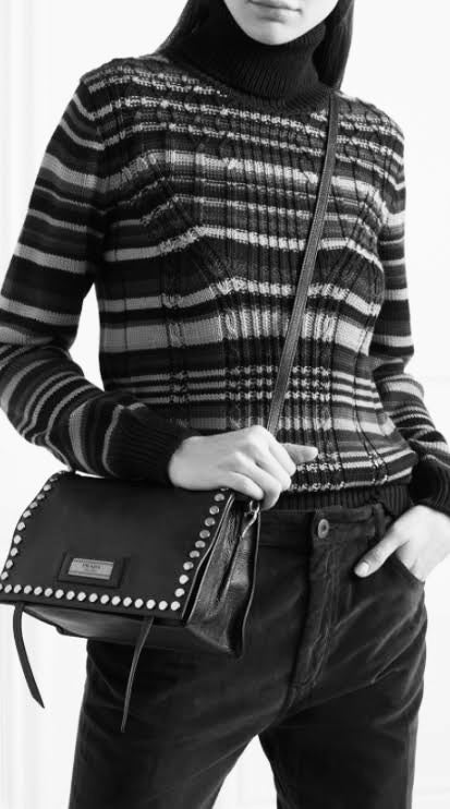 Prada 'Etiquette' smoke blue crossbody bag