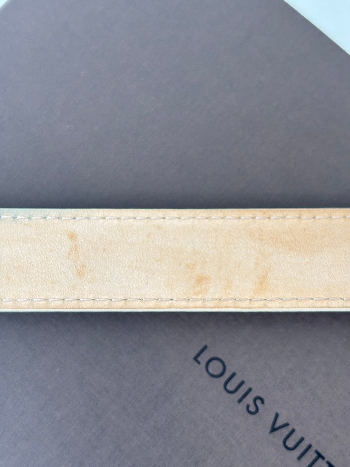 Louis Vuitton 'Damier Azur' Belt