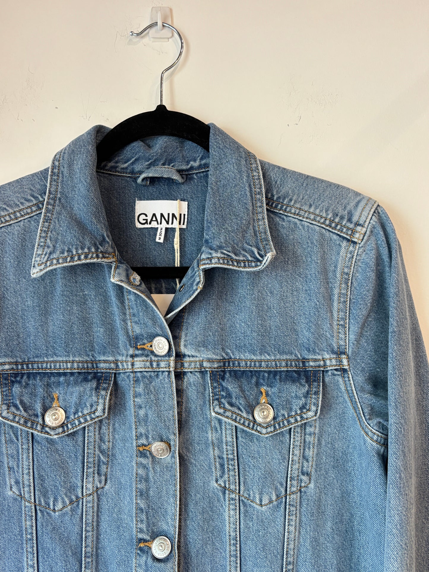 Ganni denim mini dress ~ size 38 (au 10)