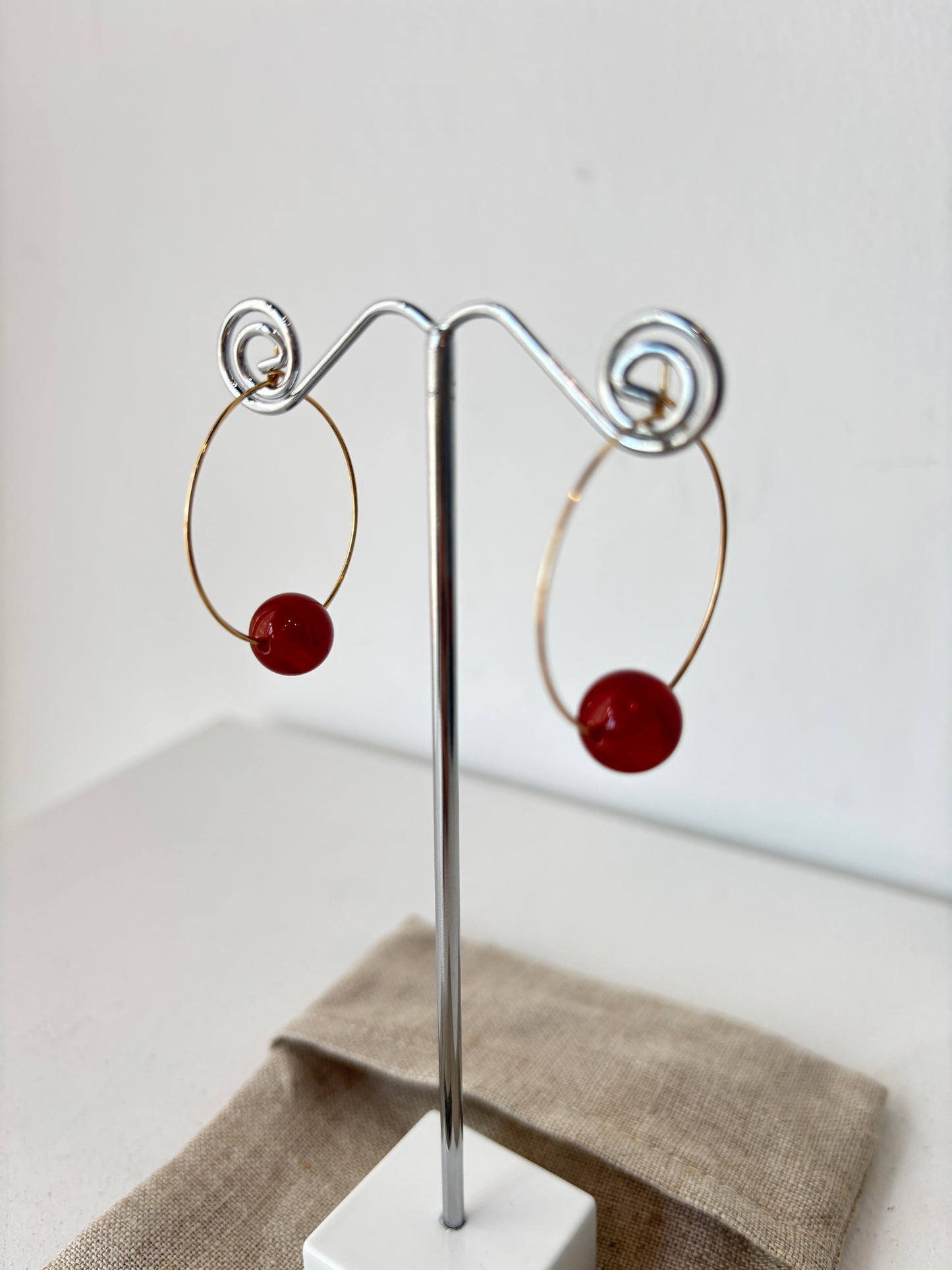Vermeer Studios 'Audrey' hoop earrings