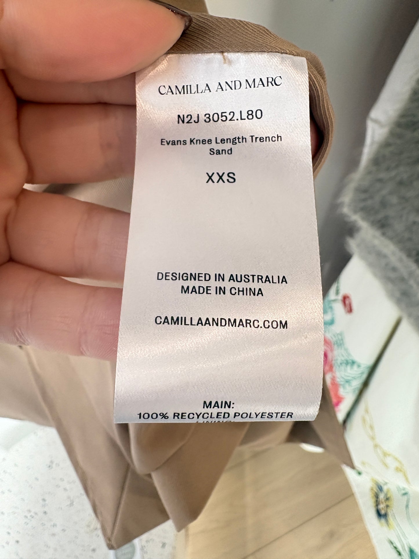 Camilla and Marc 'Evans' Trench Coat - Sz XXS