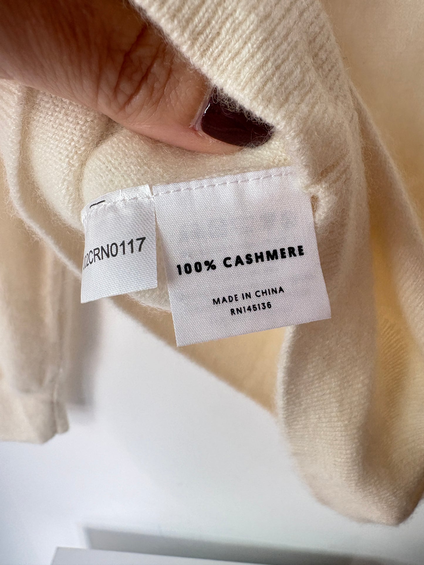 Lingua Franca 'Champagne Mami' Cashmere Knit - Sz L