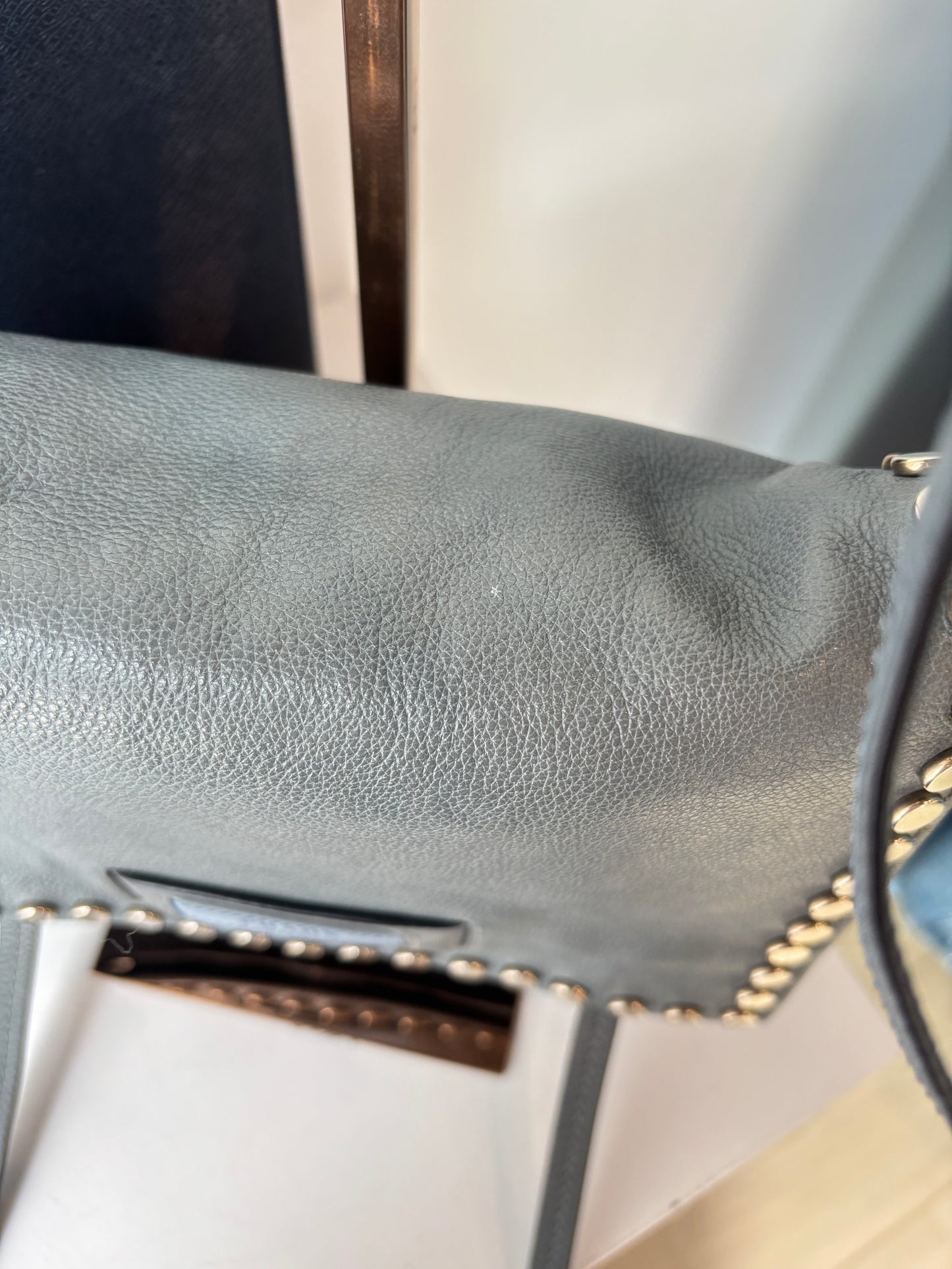 Prada 'Etiquette' smoke blue crossbody bag