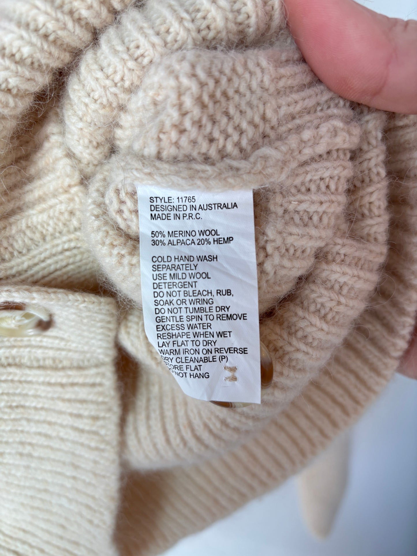 Manning Cartell Cardigan ~ size Large