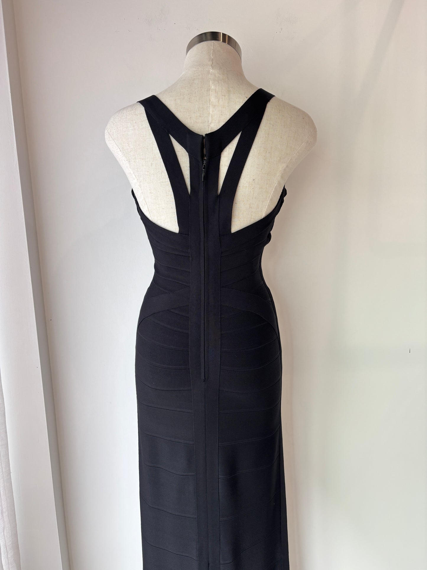Herve Leger 'Bandage' Maxi Gown ~ size Small