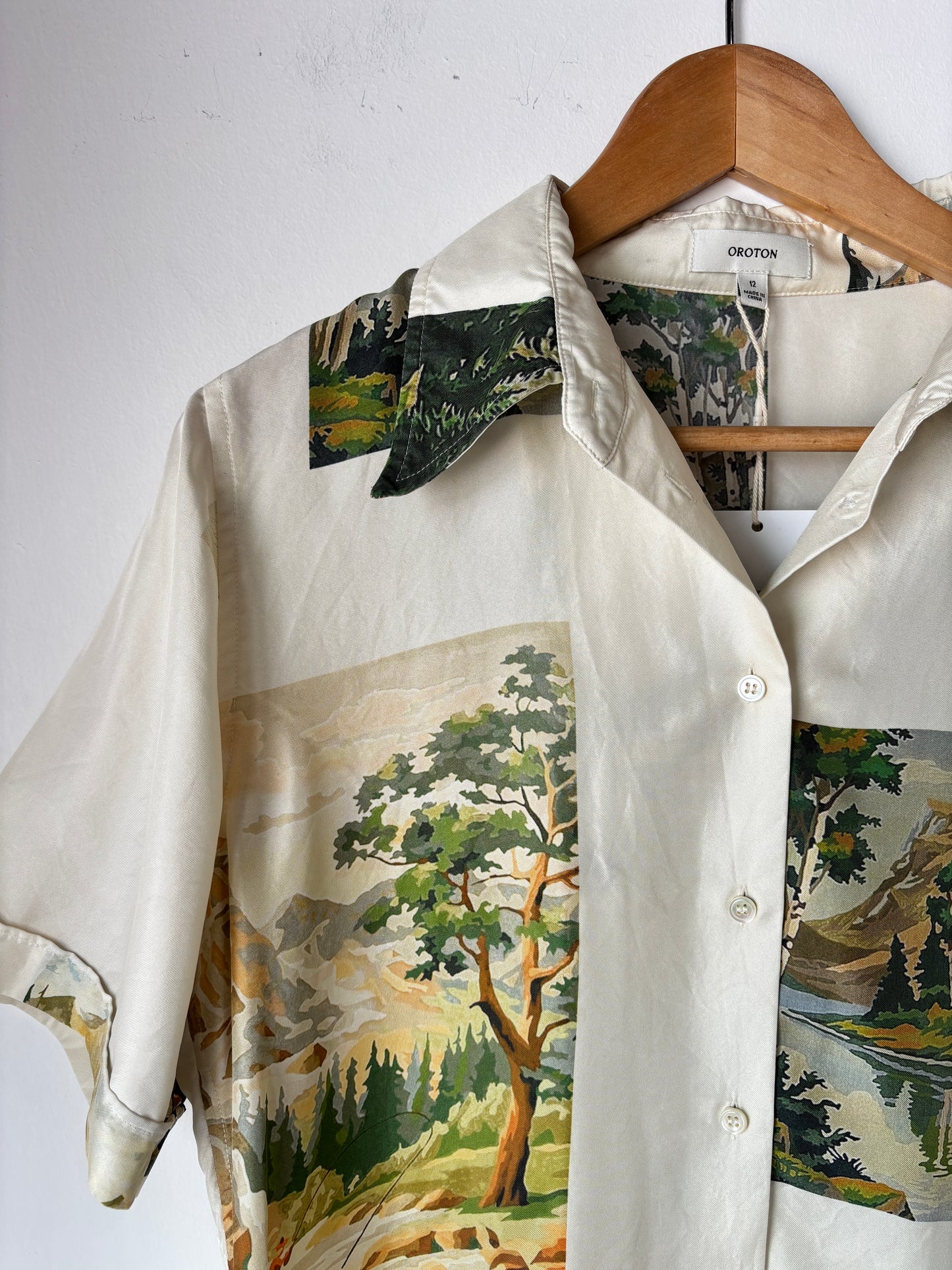 Oroton 'Campsite' Shirt ~ size 12