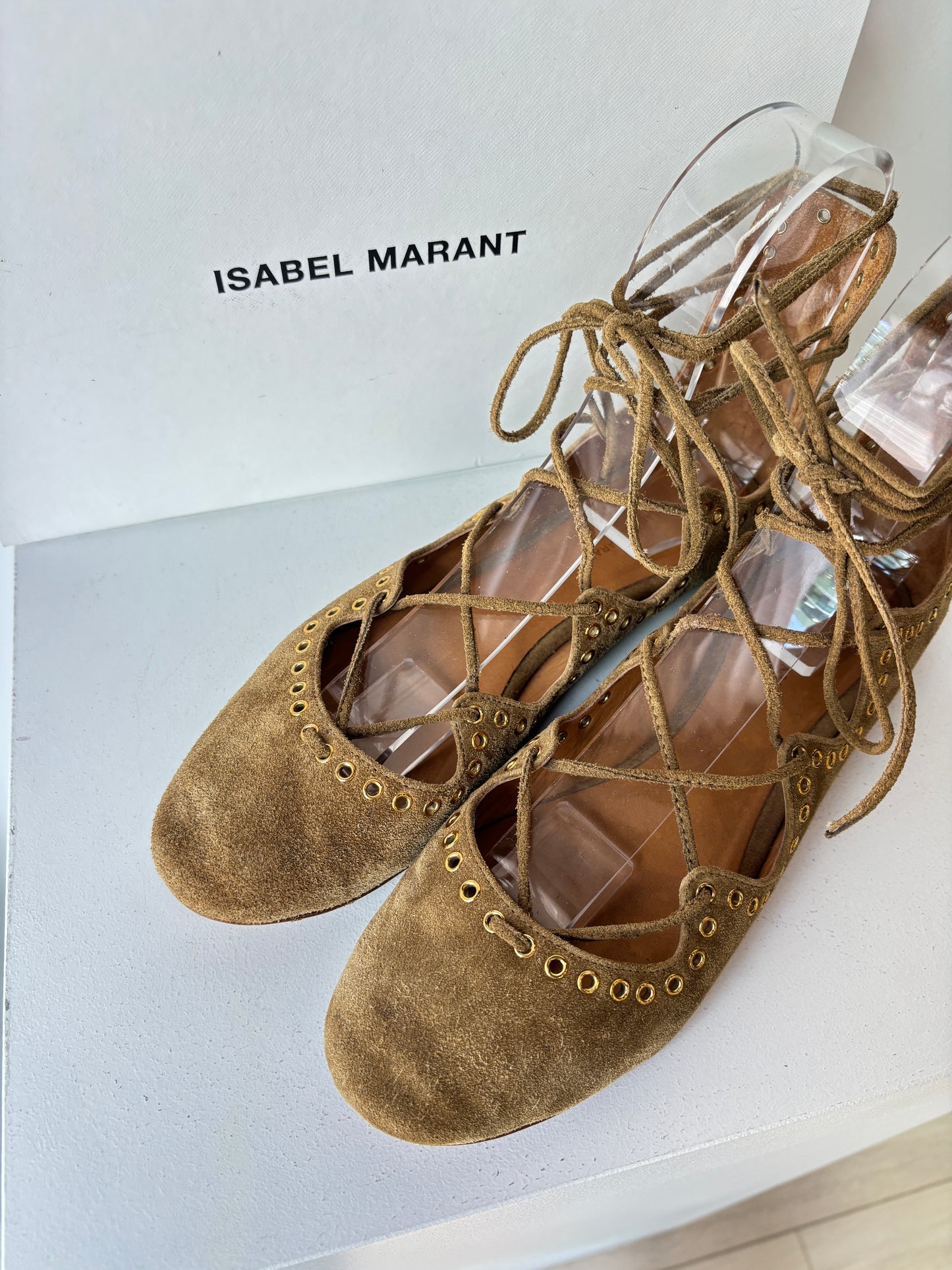 Isabel Marant 'Leo' suede flats ~ size 40
