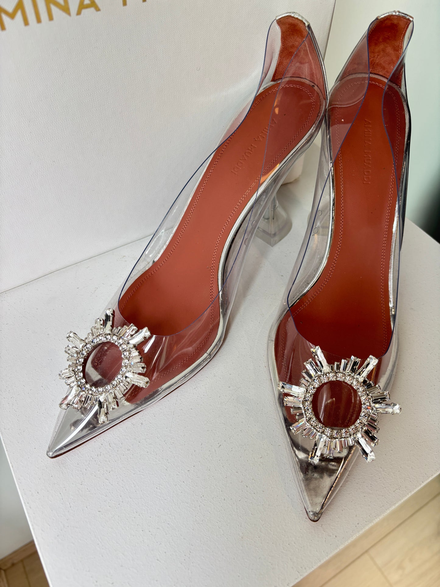 Amina Muaddi 'Begum' Heels ~ size 42