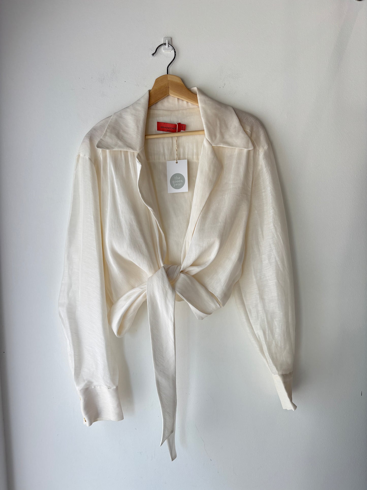 Manning Cartell silk/linen blouse ~ size 12