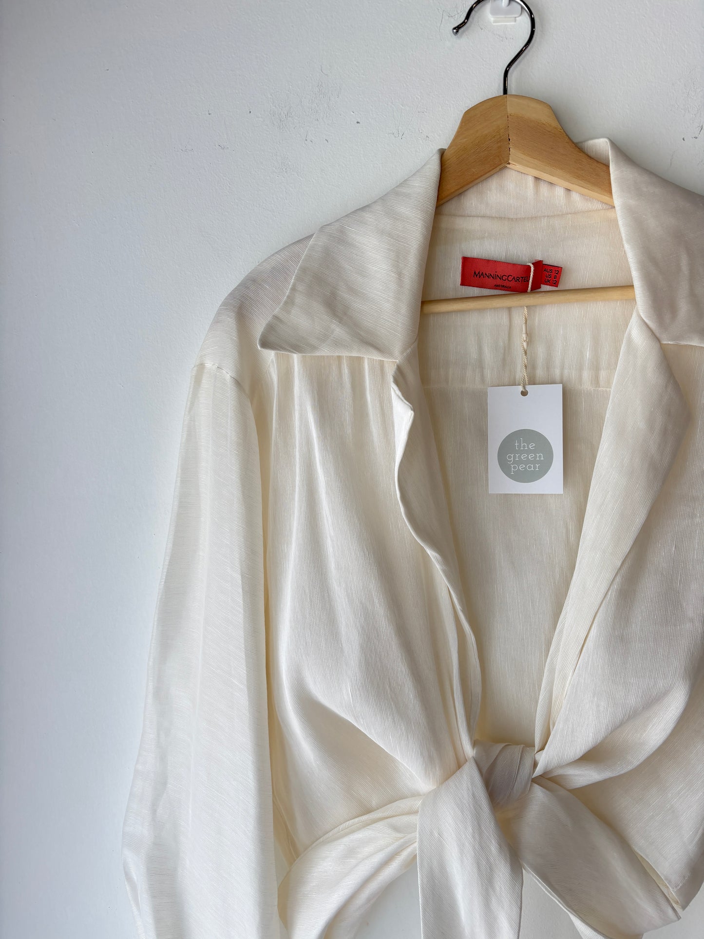 Manning Cartell silk/linen blouse ~ size 12