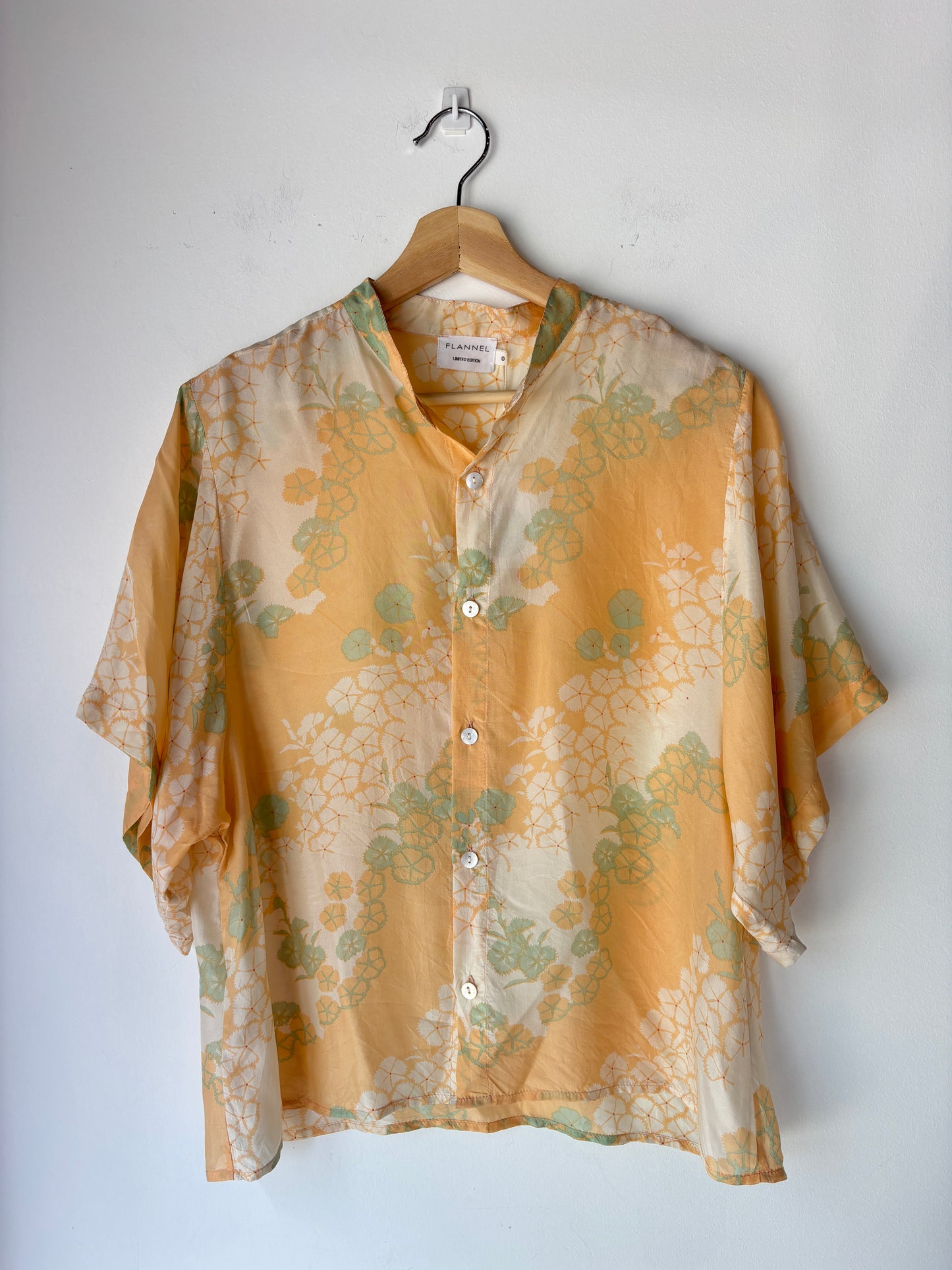 Flannel silk shirt ~ size 0