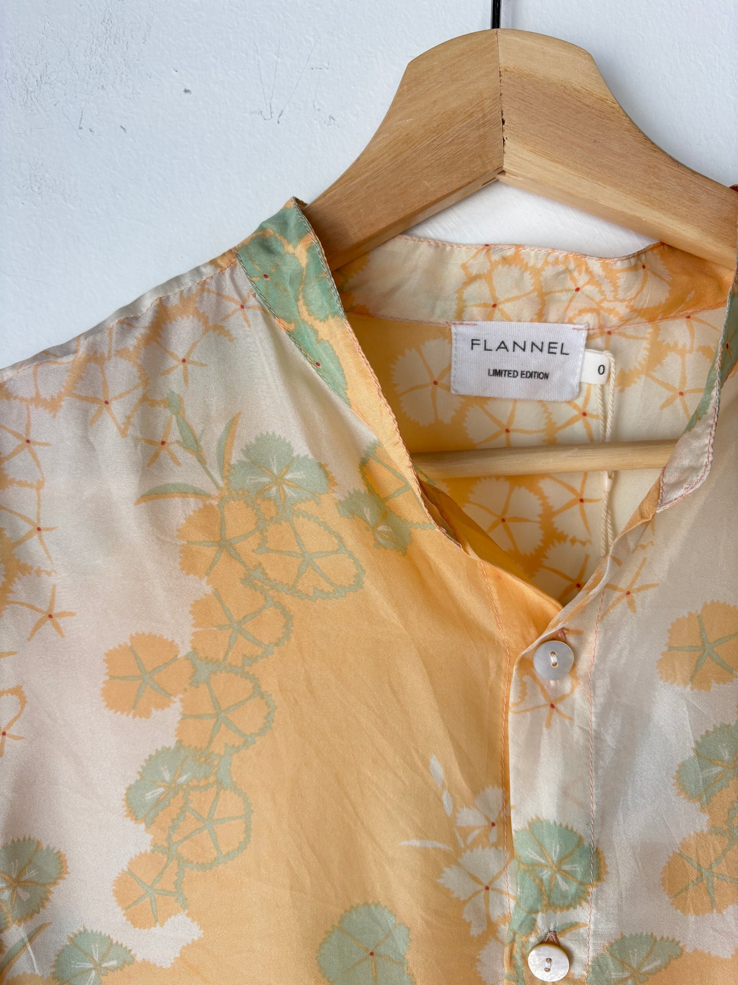 Flannel silk shirt ~ size 0