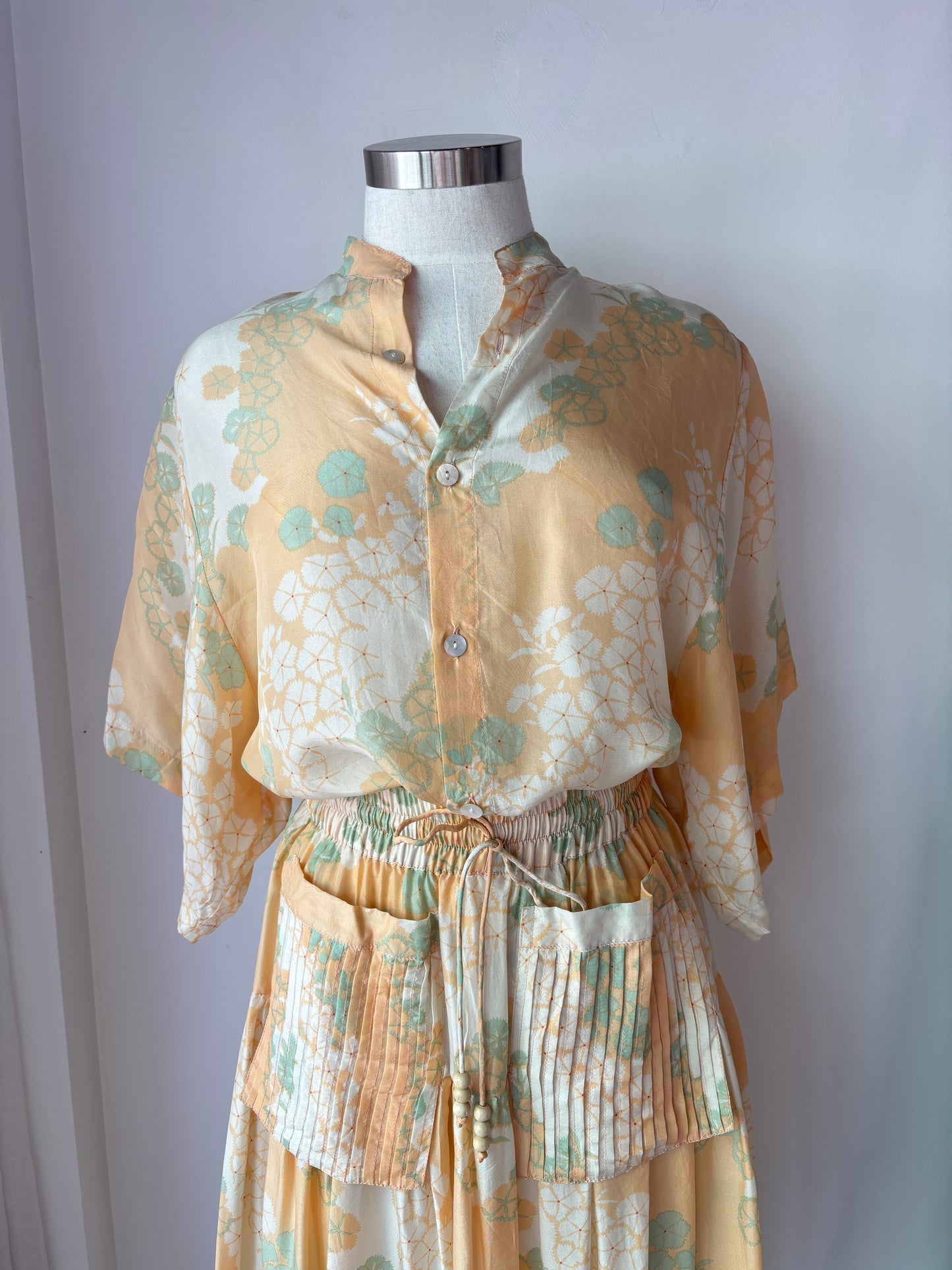 Flannel silk shirt ~ size 0