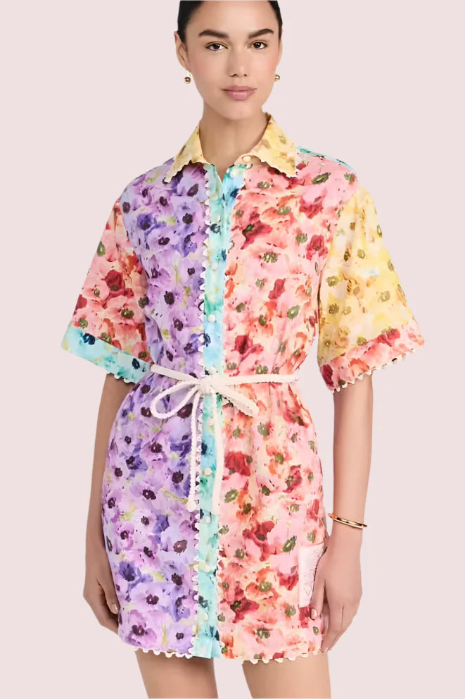 Zimmermann 'Lightburst' mini dress ~ size 0P