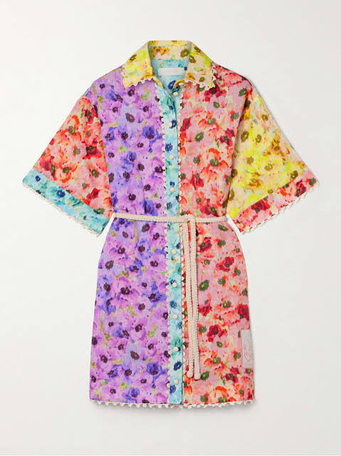 Zimmermann 'Lightburst' mini dress ~ size 0P