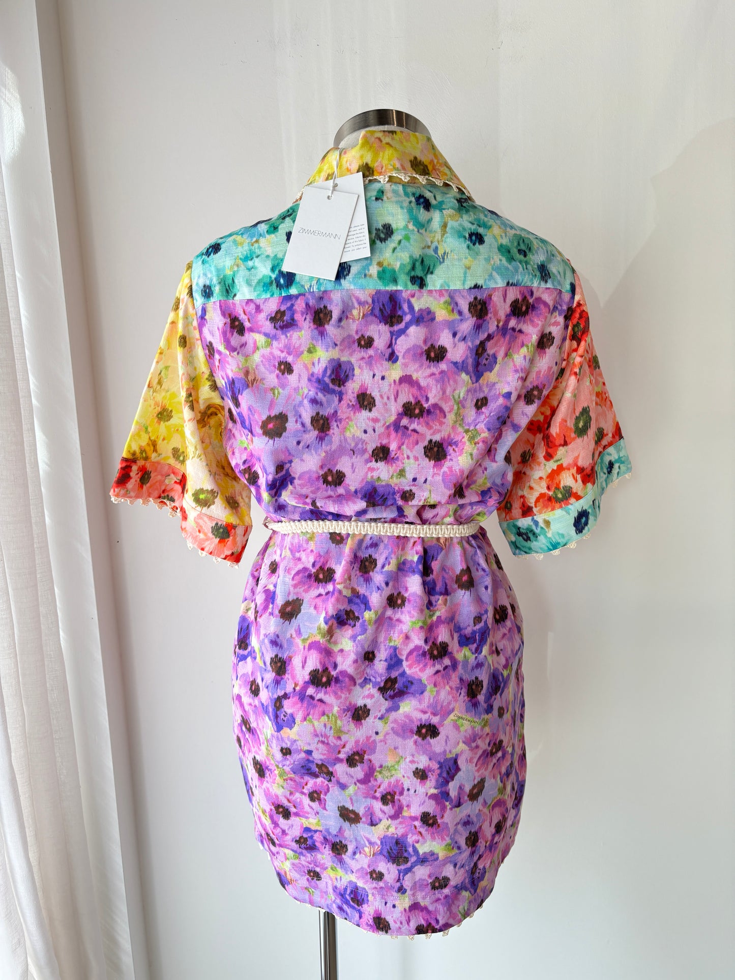 Zimmermann 'Lightburst' mini dress ~ size 0P
