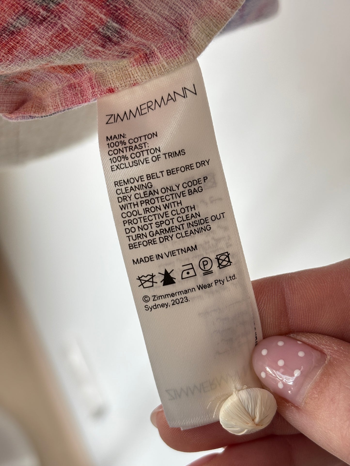 Zimmermann 'Lightburst' mini dress ~ size 0P
