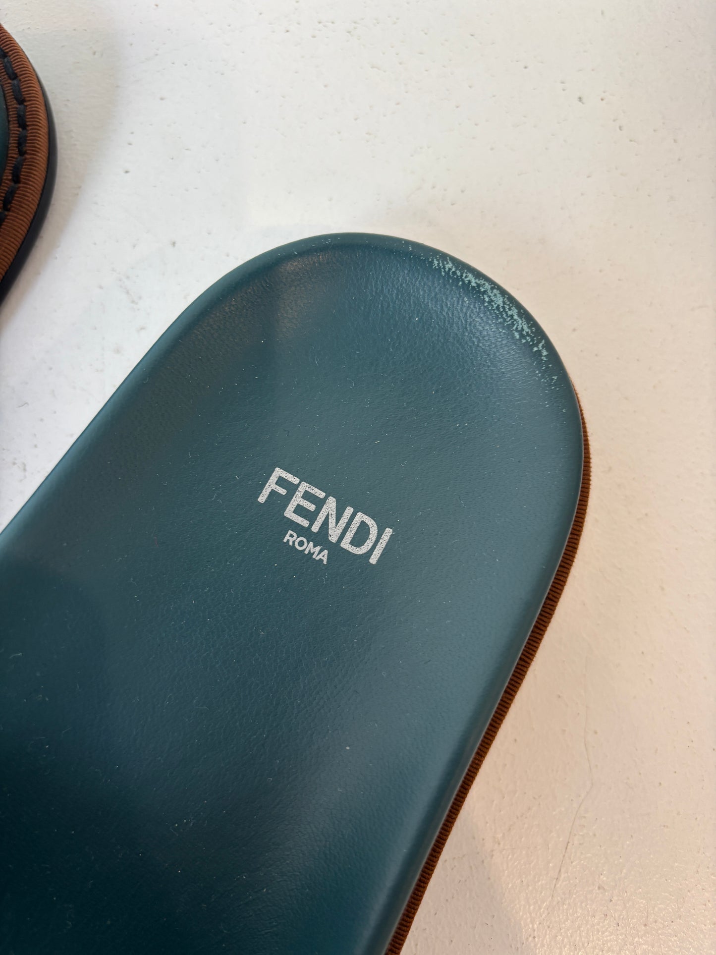 Fendi 'Shearling' Slides ~ size 37