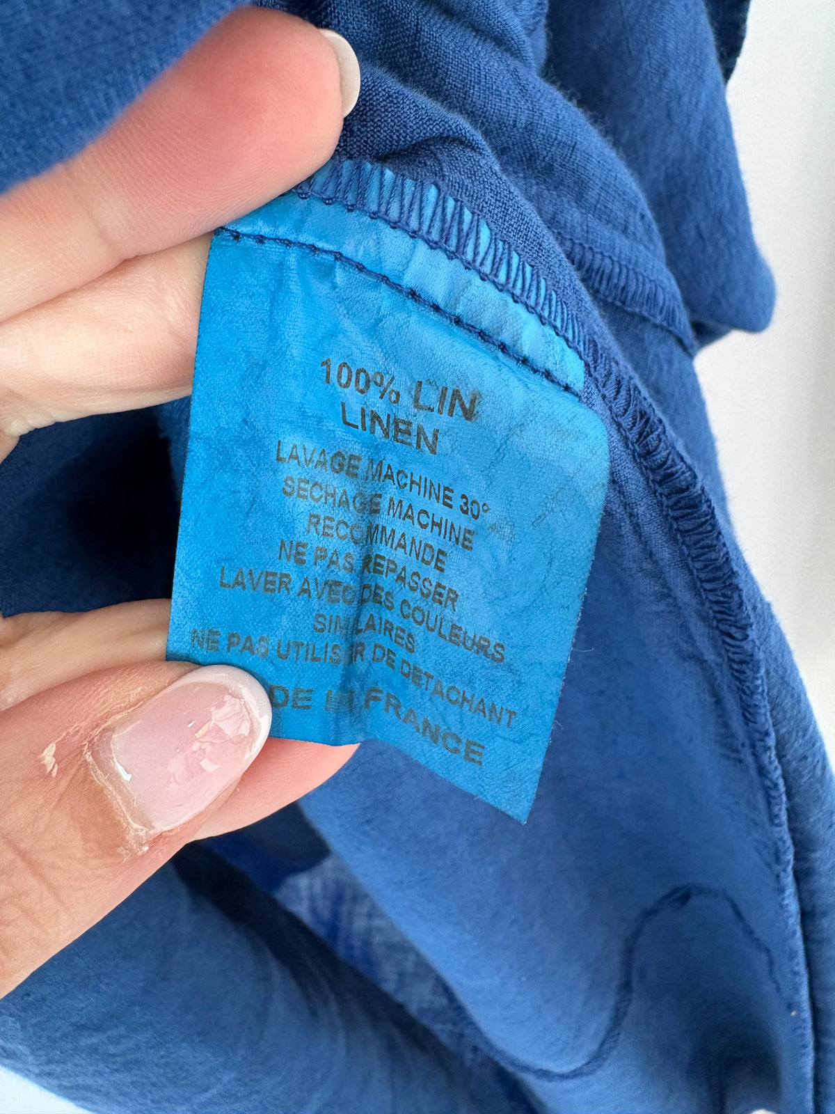 Manuelle Guibal linen midi dress ~ size 3 (au 12)