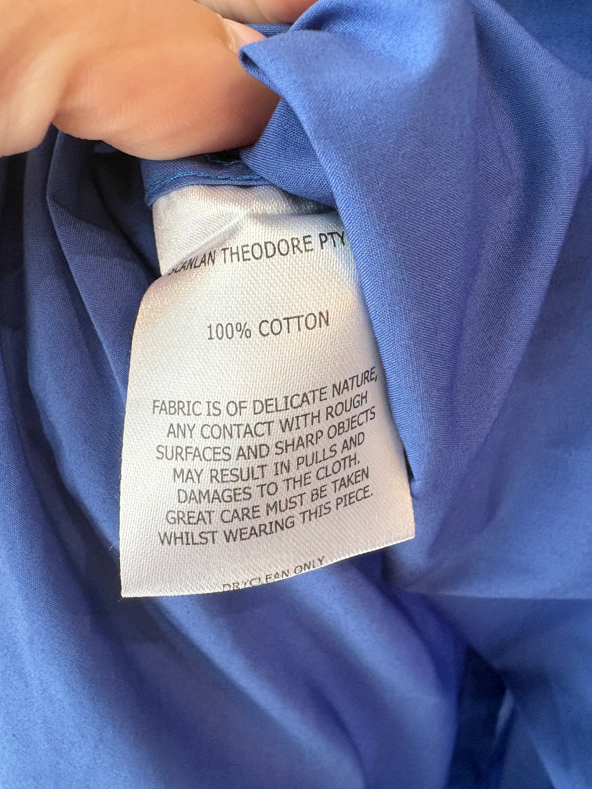 Scanlan Theodore Poplin Shirt ~ size 6