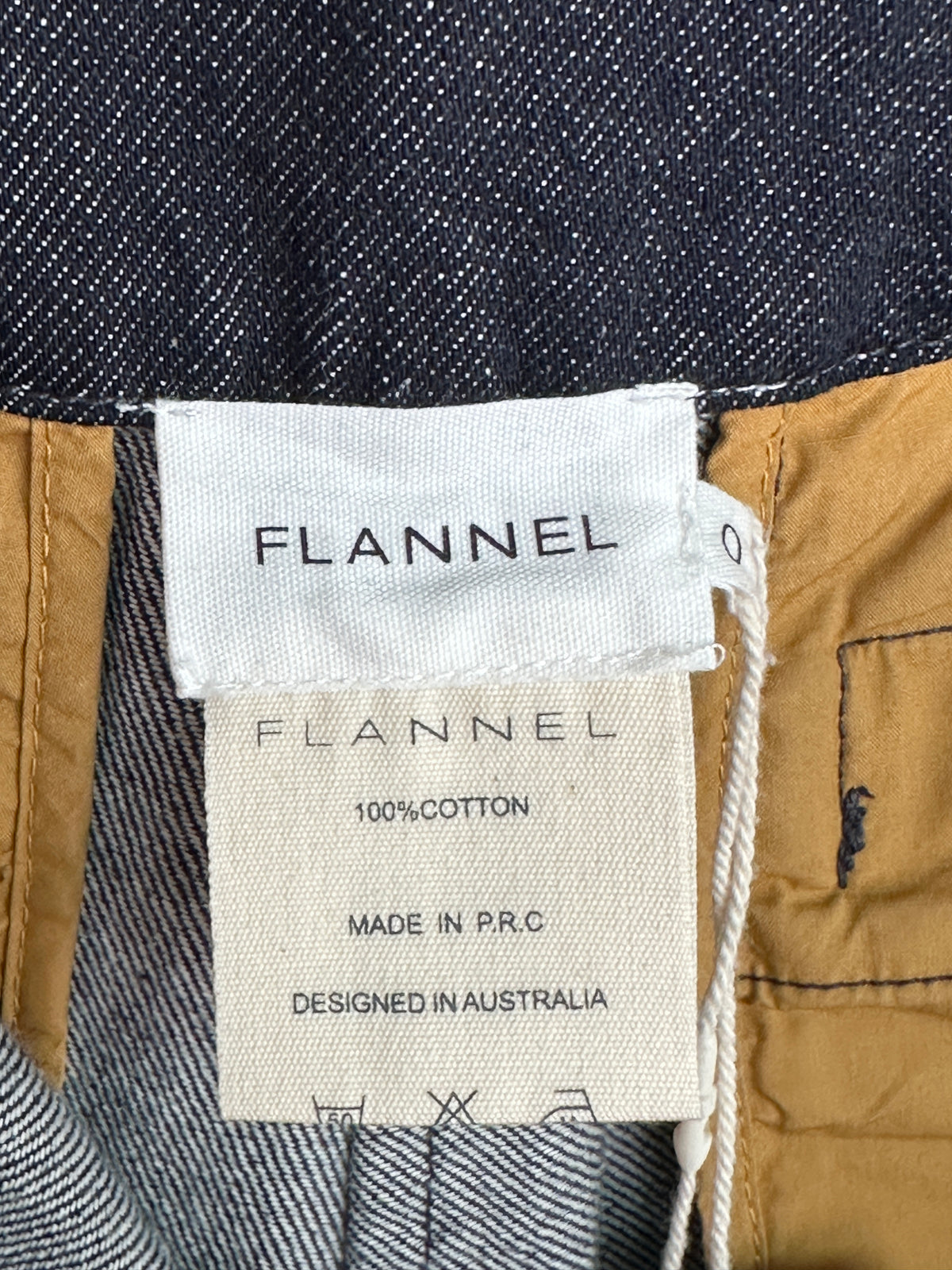 Flannel Pleated Jeans ~ size 0 (au 8)