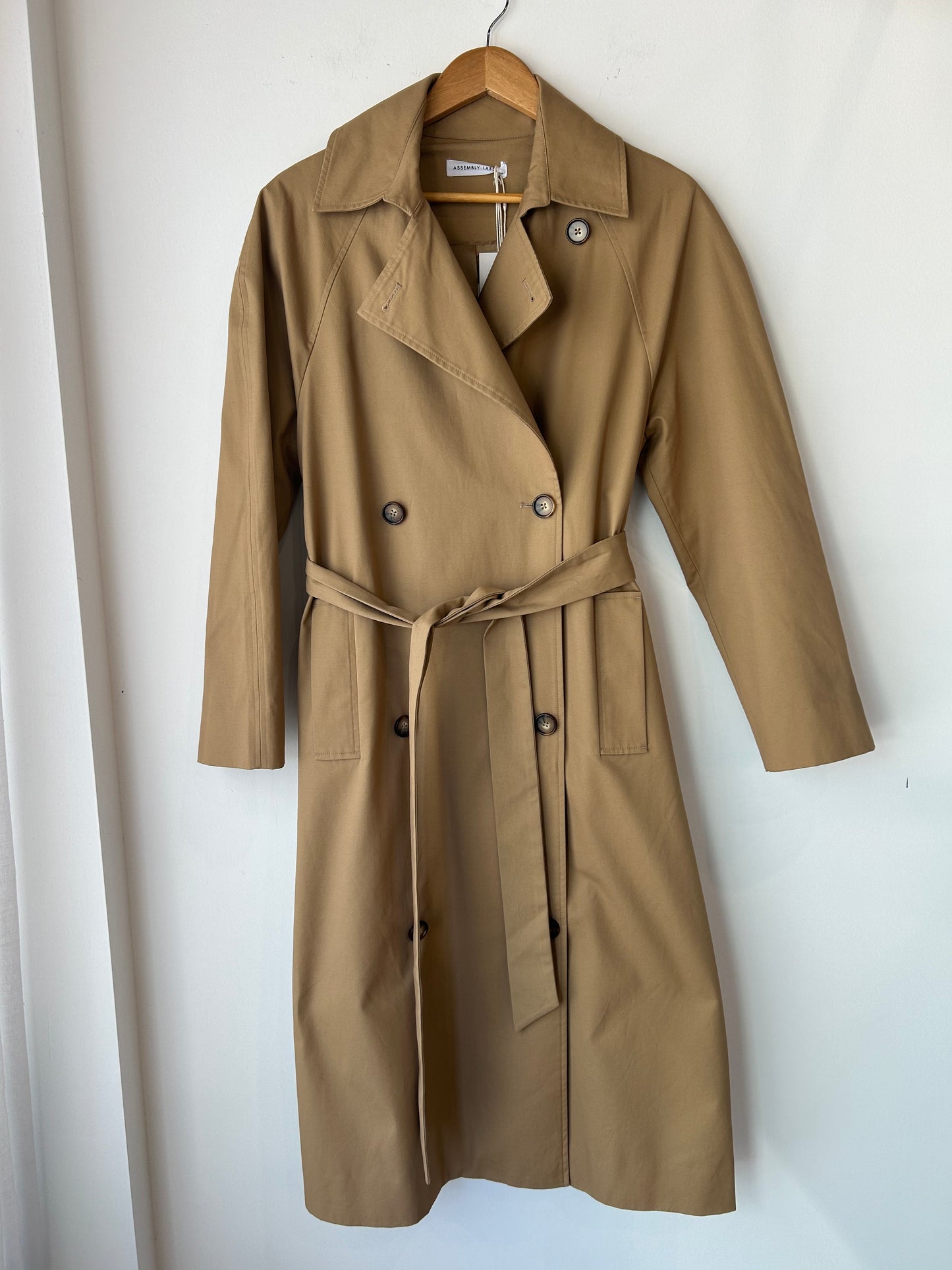 Assembly Label Trench Coat ~ size xs/s