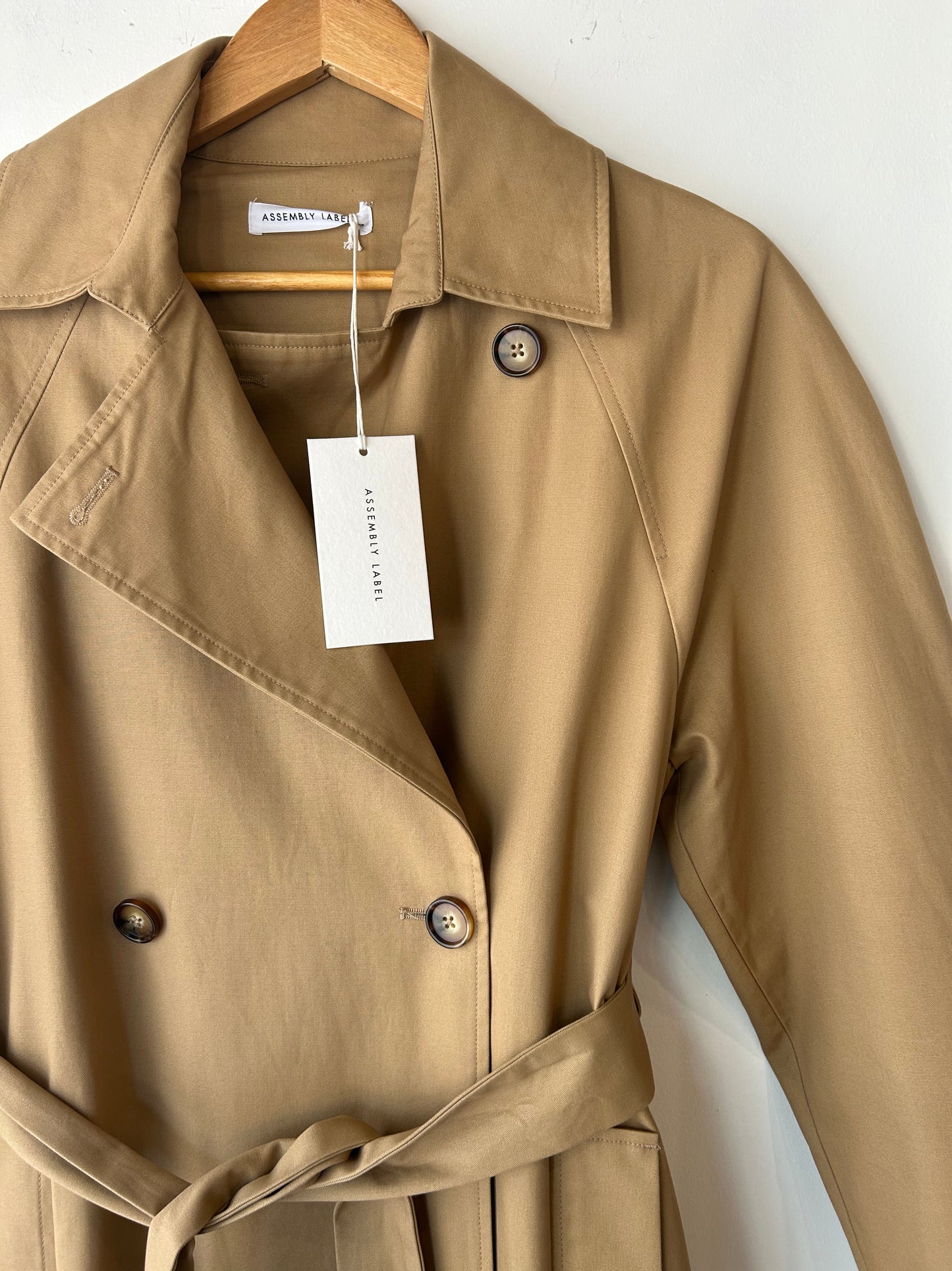 Assembly Label Trench Coat ~ size xs/s