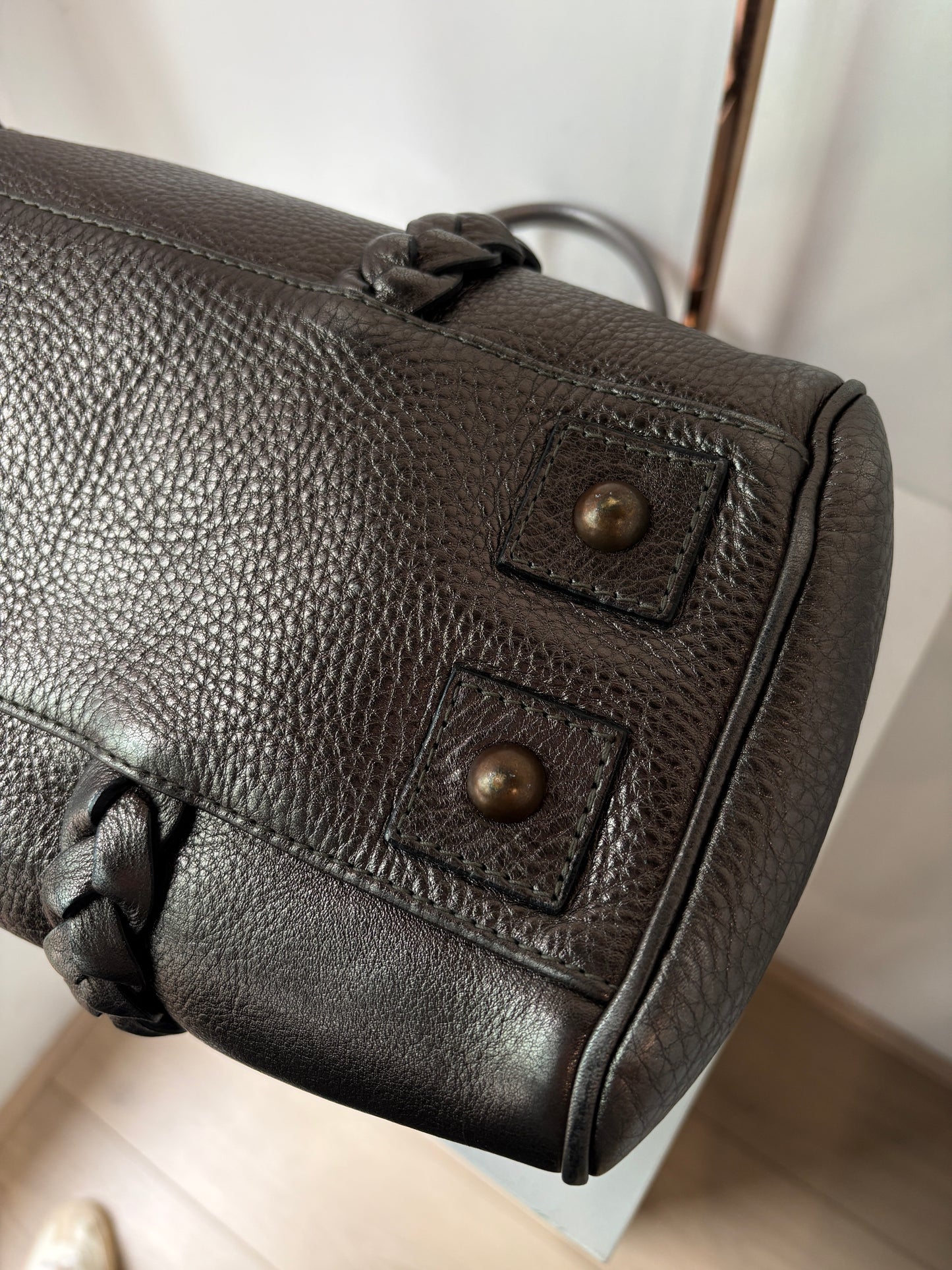Mulberry 'Bayswater' Braided Metallic Tote