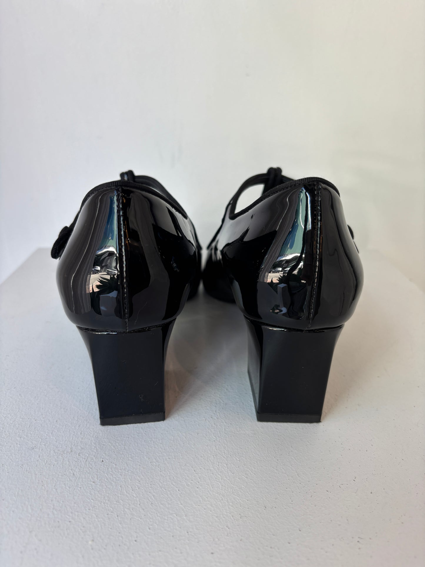 Celine patent T-Bar pumps ~ size 37.5