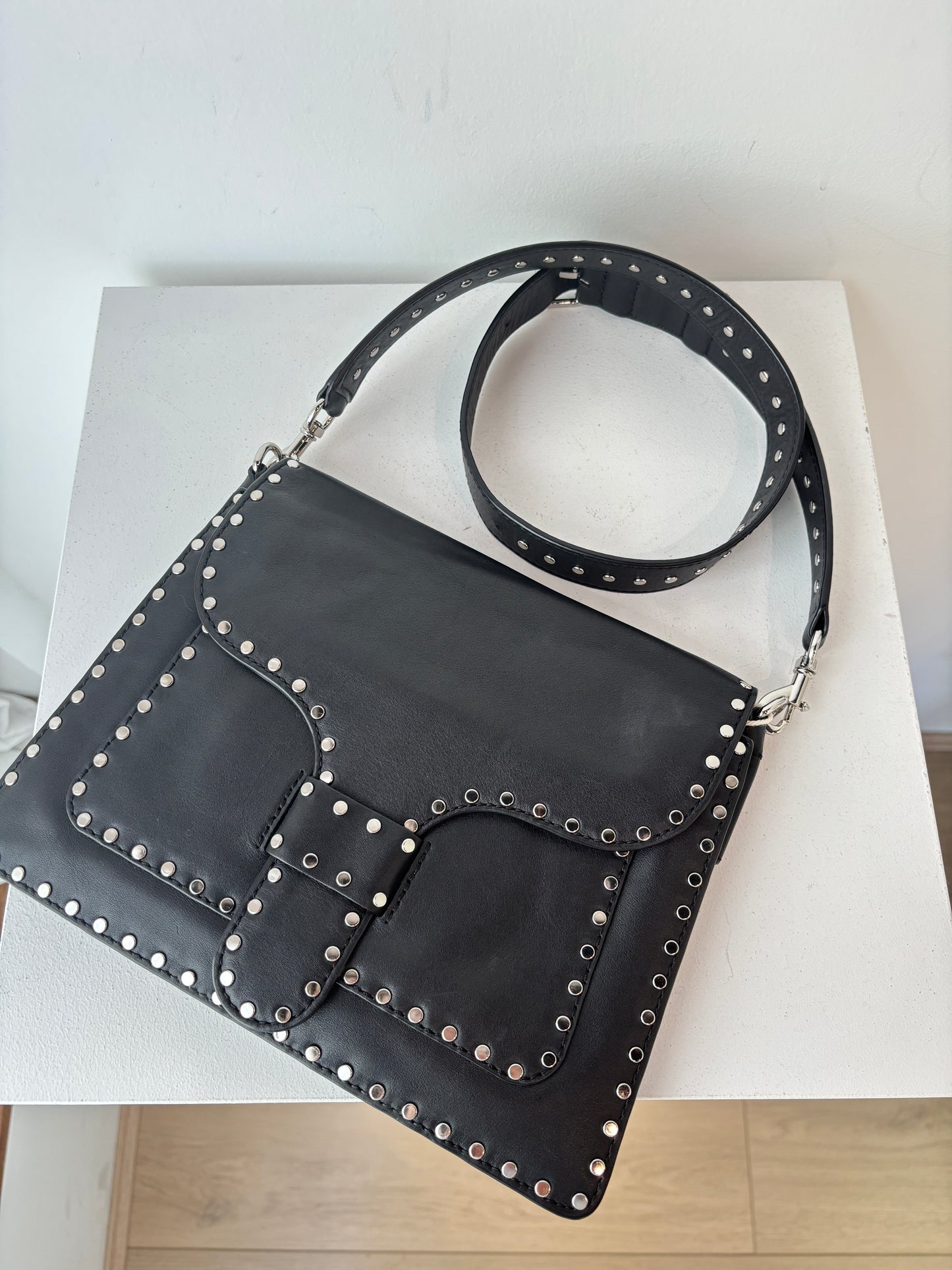 Rebecca Minkoff black studded bag