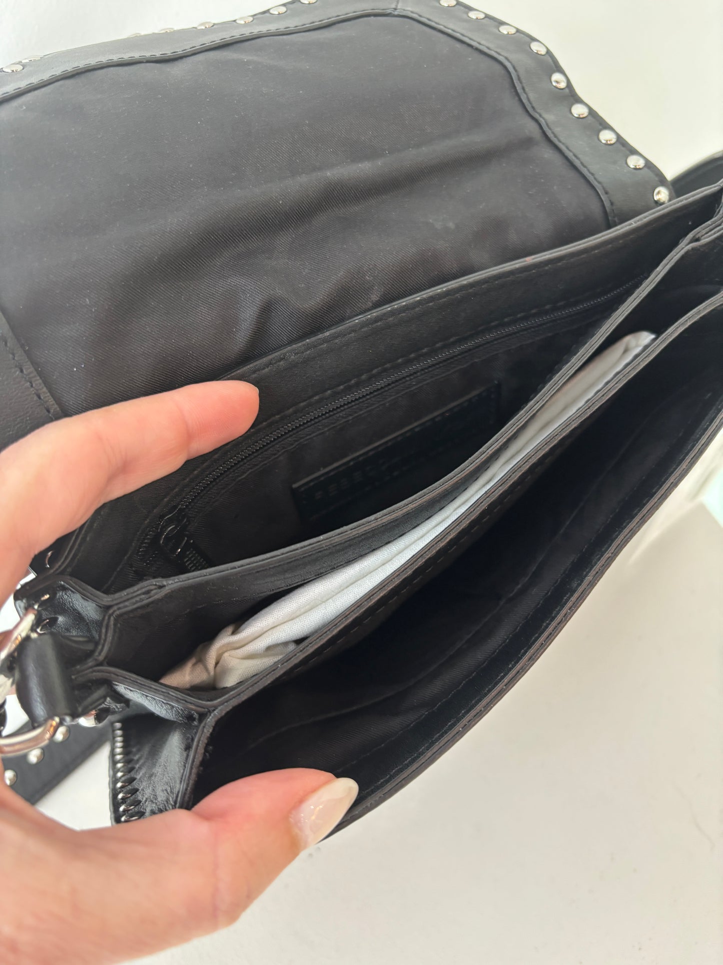 Rebecca Minkoff black studded bag