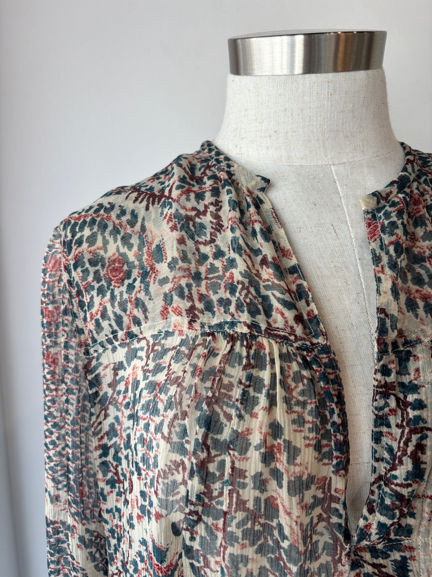 Isabel Marant silk blouse ~ size 42 (au 14)