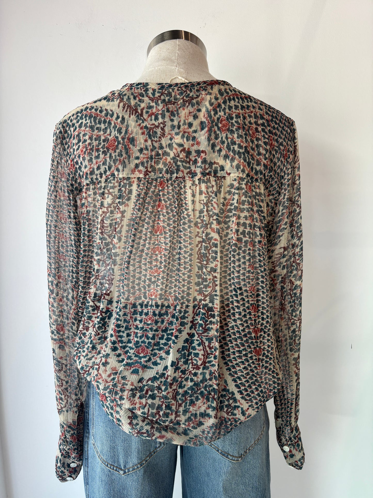 Isabel Marant silk blouse ~ size 42 (au 14)