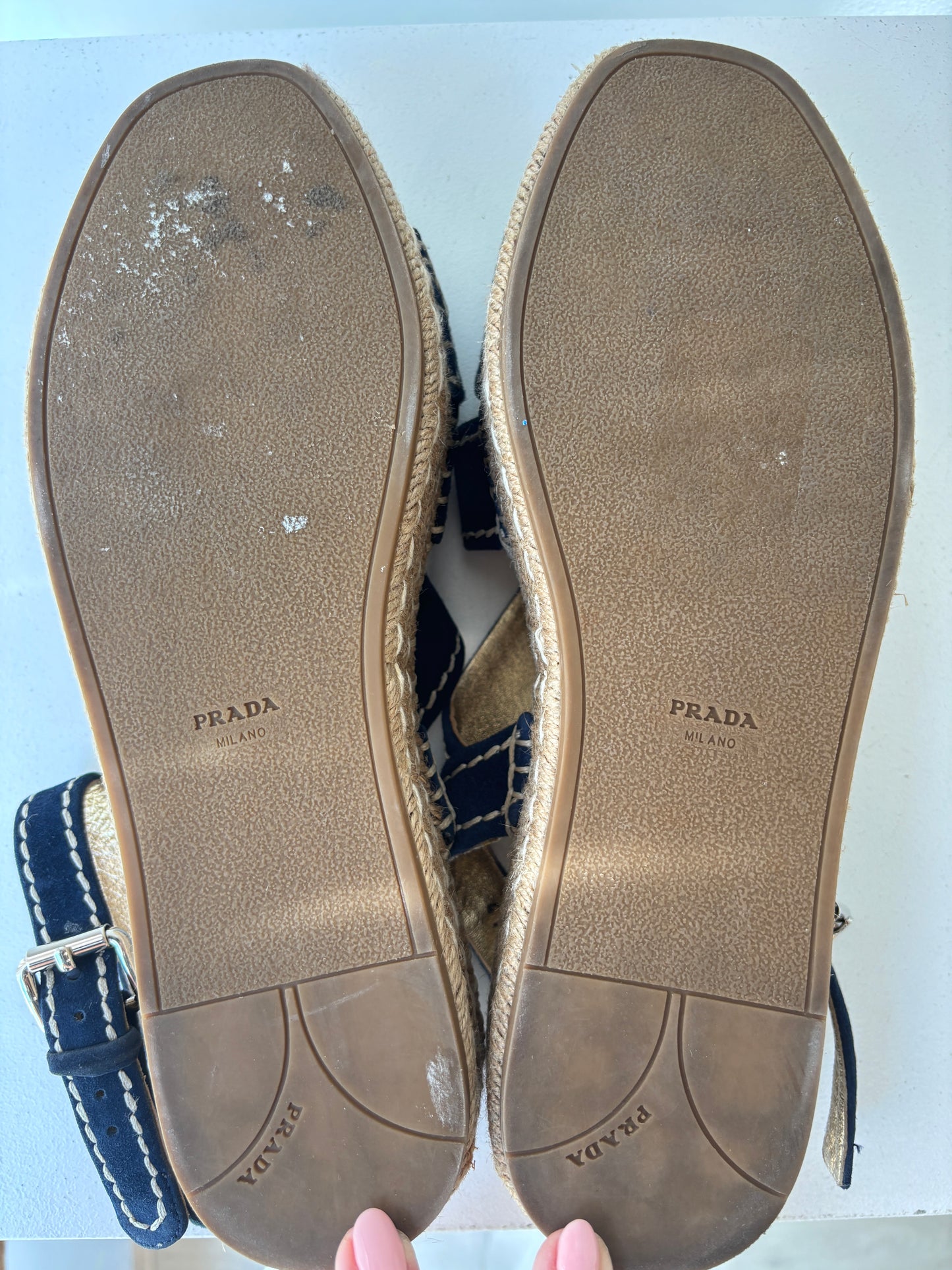 Prada suede espadrille sandals ~ size 41