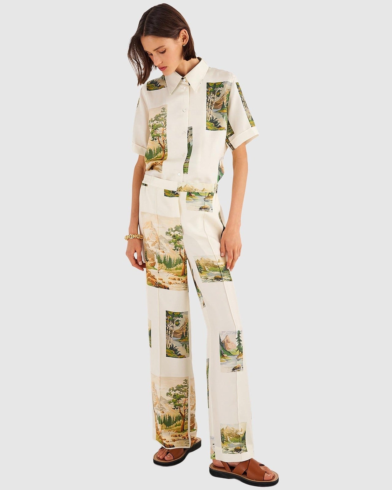 Oroton 'Campsite' Shirt ~ size 12