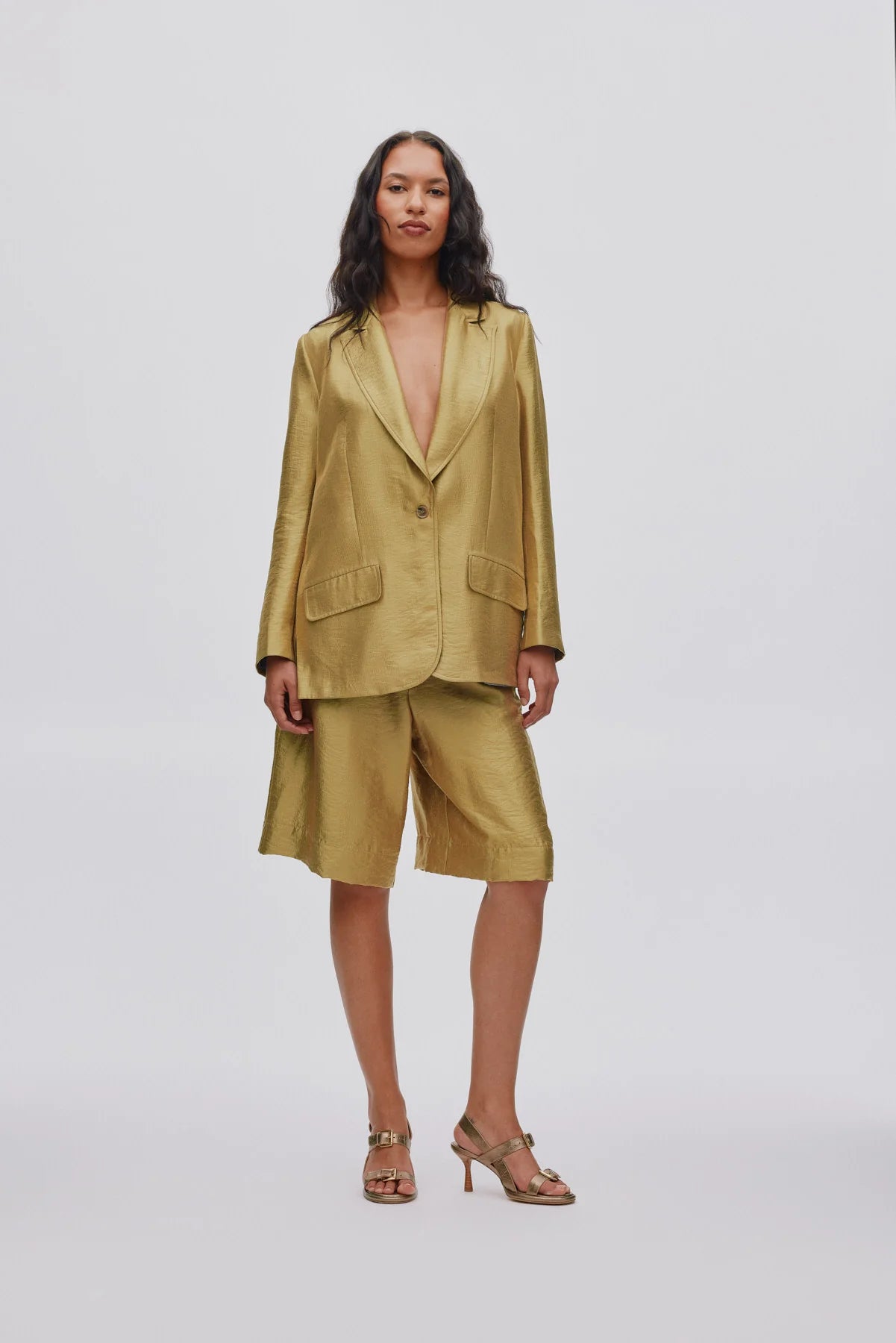 Rabens Saloner Gold 'Alona' Blazer ~ Small