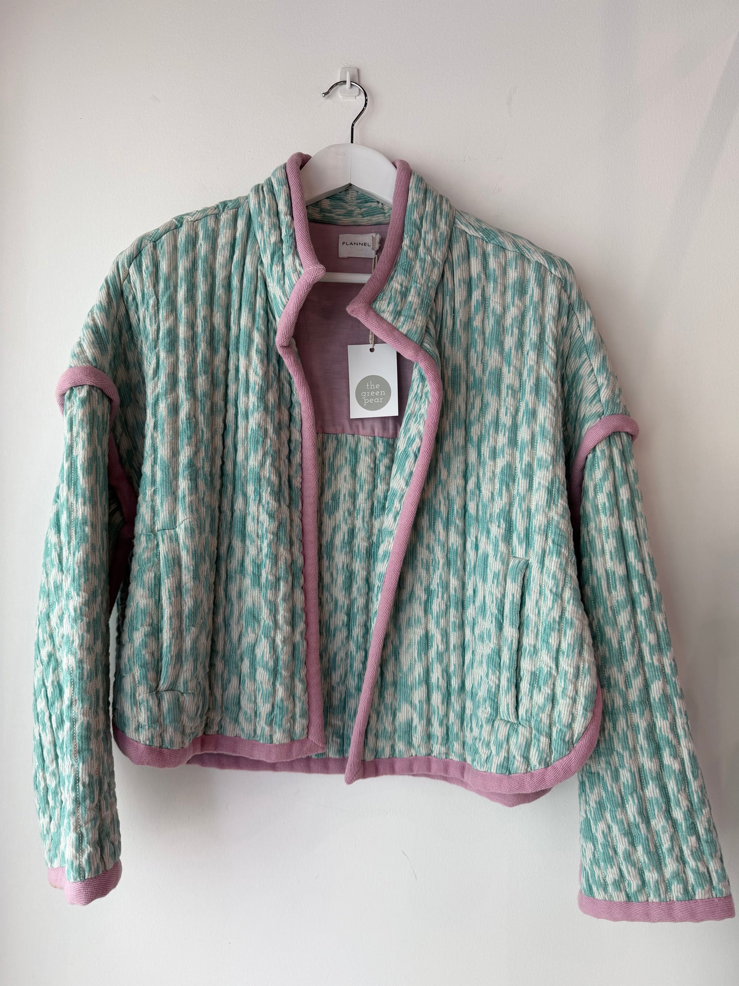 Flannel Quilted Jacket ~ size Medium/Large