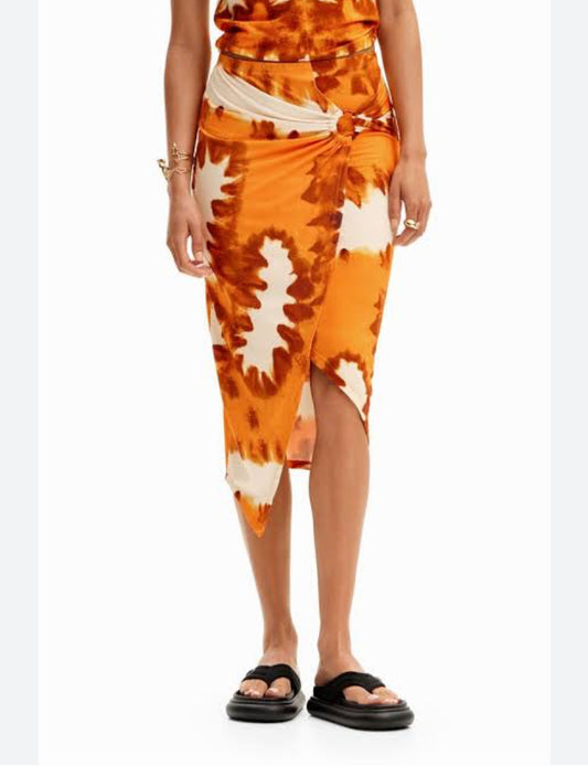 Desigual Midi Skirt ~ size Large