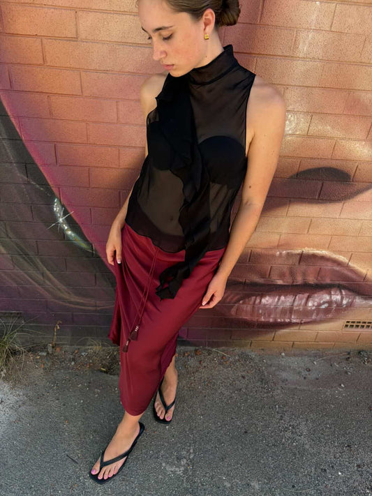 LA Tribe 'Thong' Heel ~ size 41