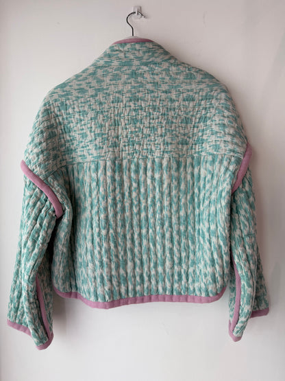 Flannel Quilted Jacket ~ size Medium/Large