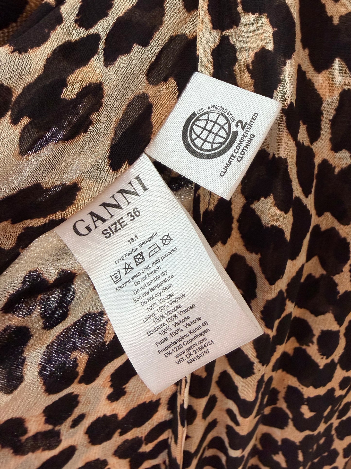 Ganni 'Fairfax' Dress ~ size 36 (au 8)