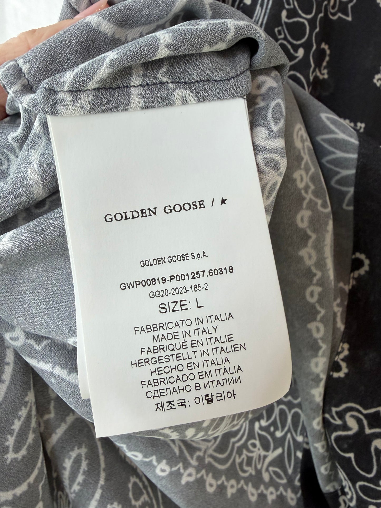 Golden Goose 'Pyjama' Shirt ~ Large