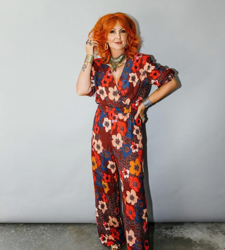 Empire Rose Jumpsuit ~ small