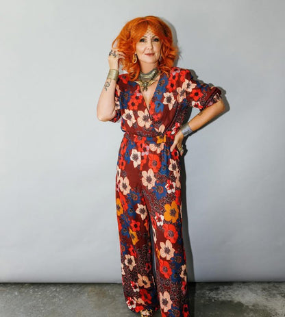 Empire Rose Jumpsuit ~ small