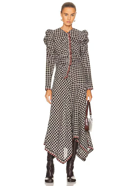 Ulla Johnson 'Isobel' Gingham Maxi Dress sz 6 (AU 10)