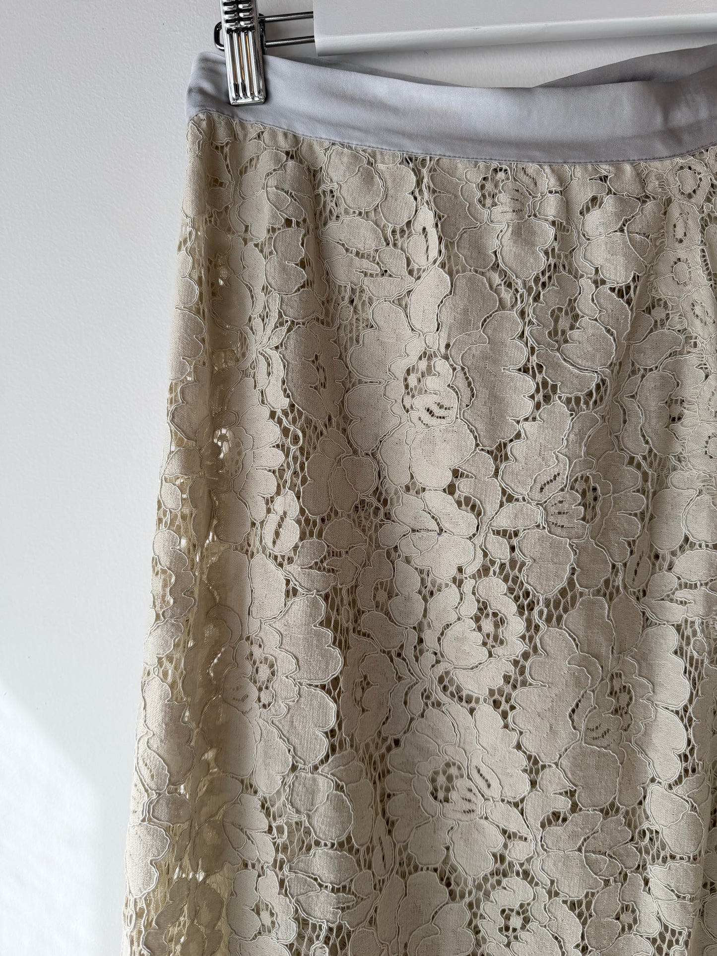 Flannel Lace Wrap Skirt ~ Small/Medium