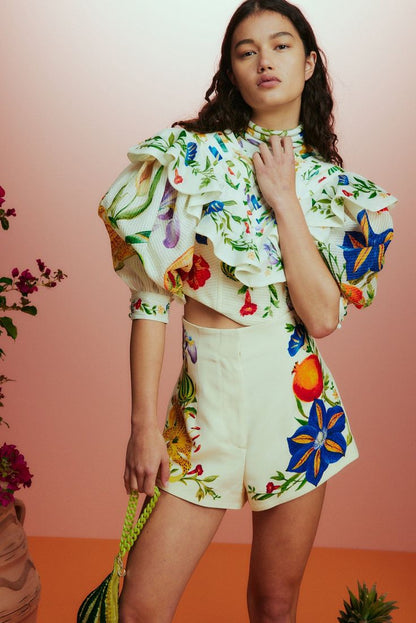 Alemais 'Flores' Shorts ~ size 12