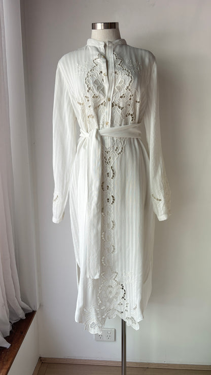 Flannel Midi Dress ~ size 2 (au 10-12)